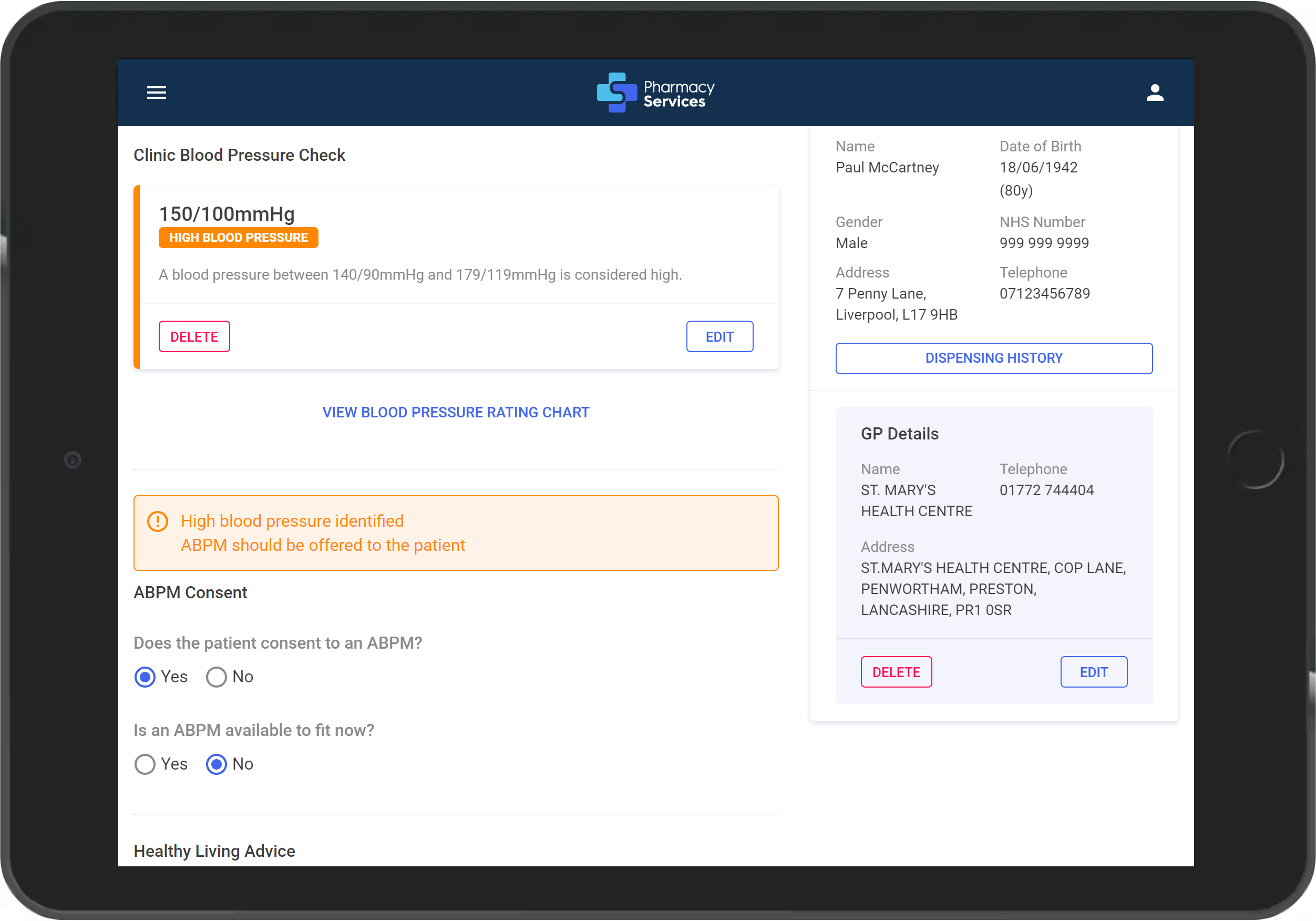 Hypertension - Clinical Decision Support