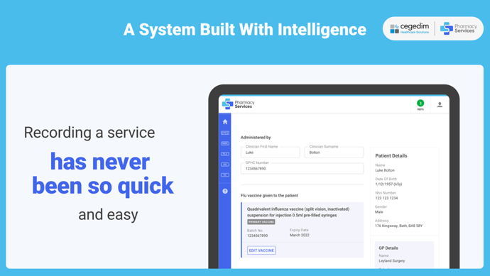 Image 2 shows how Pharmacy Services is an intelligent solution.