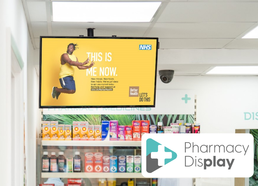 Pharmacy Display screen with Logo