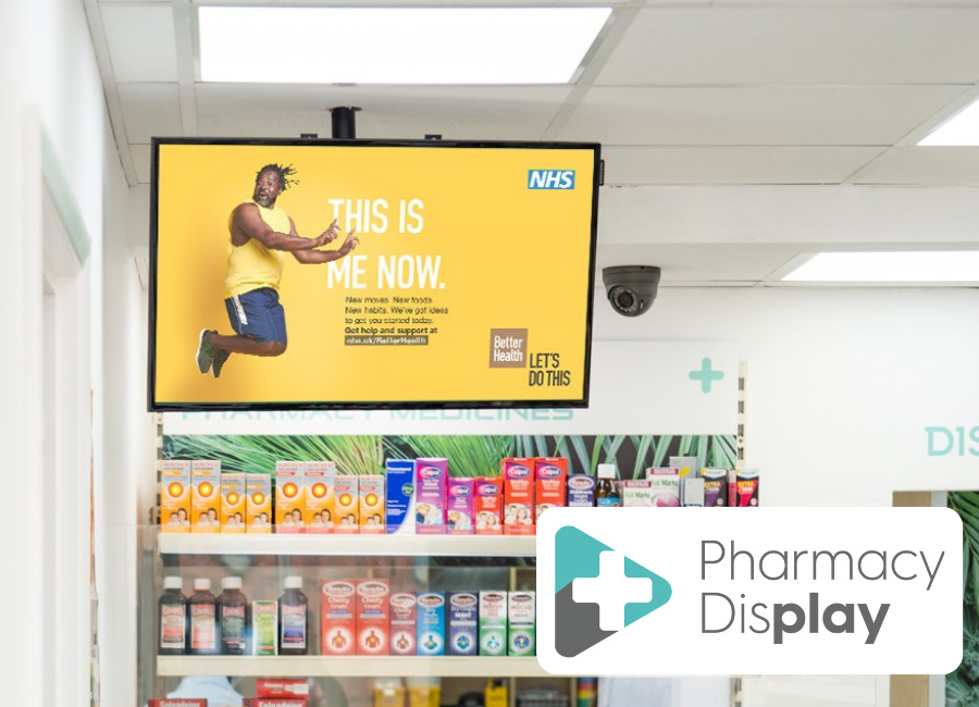 Pharmacy Display screen with Logo Pharmacy Display screen with Logo