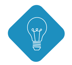 blue graphic white lightbulb blue graphic white lightbulb