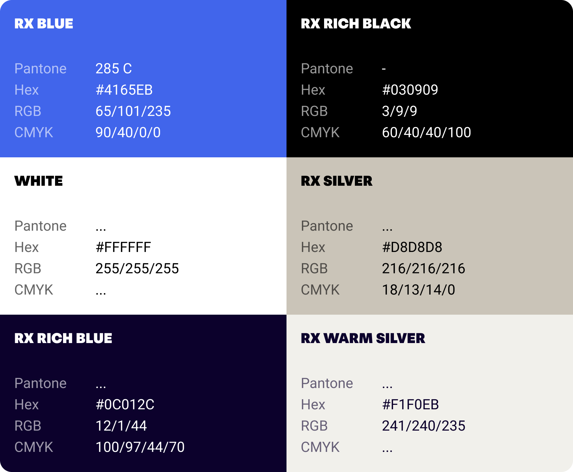 Foundational colours